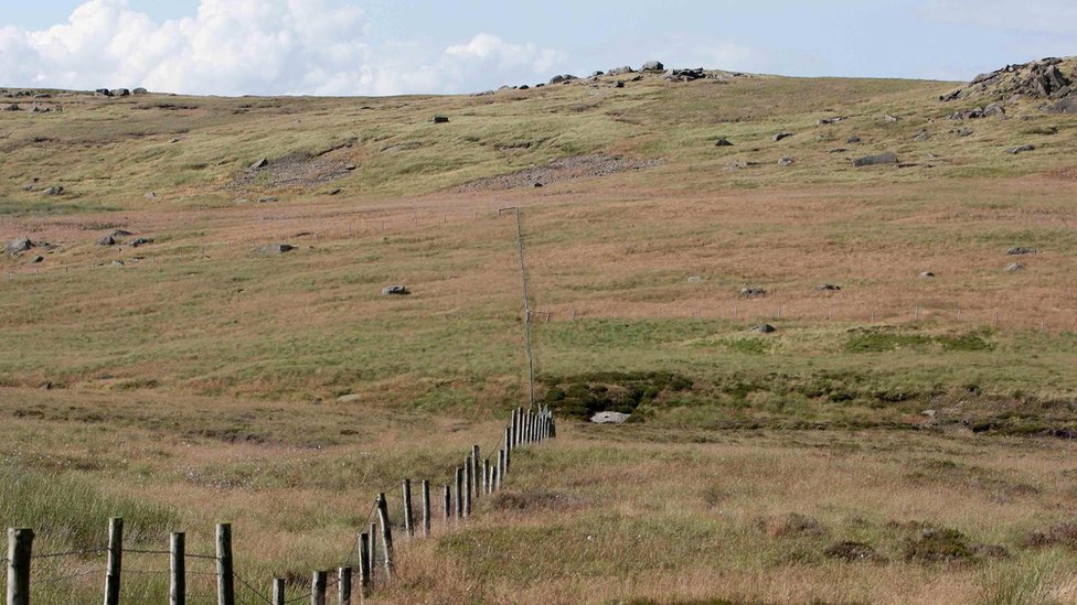 La Pradera de Saddleworth es una zona de vastos páramos. Vista general de la Pradera de Saddleworth