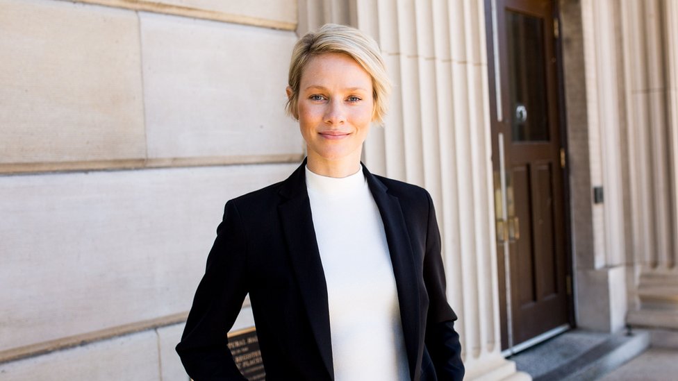 Madeleine Pape dressed in formal clothes