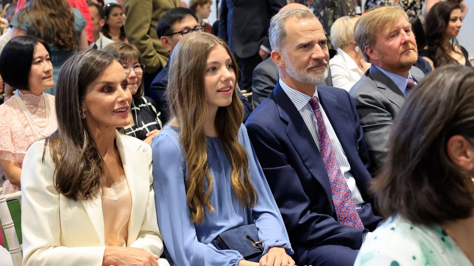 King Felipe VI of Spain, Queen Letizia of Spain and daughters