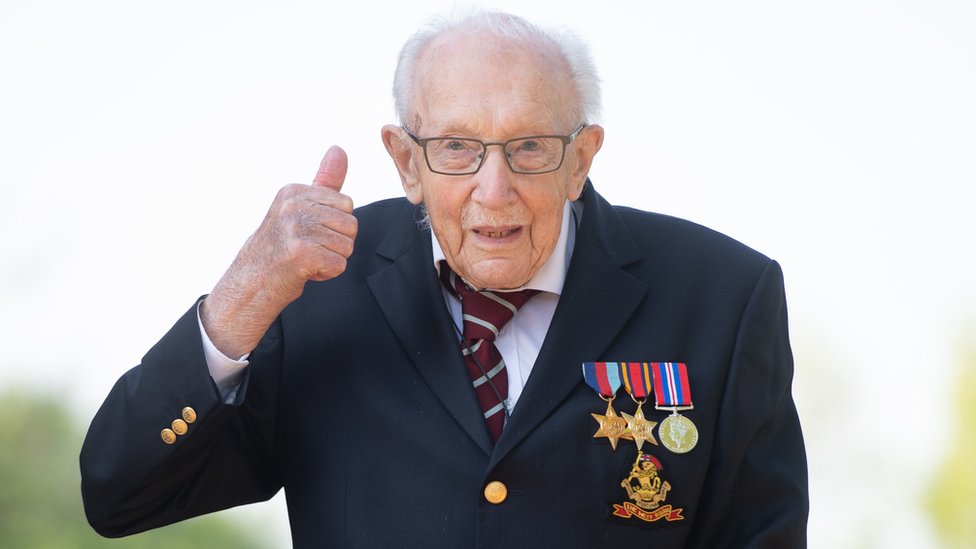 The 100-year-old man who raised £32 million for the NHS is