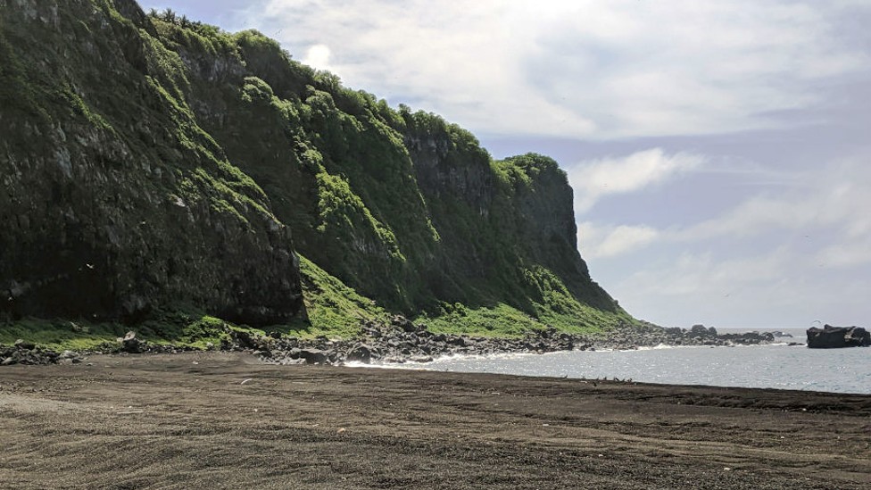 New land that disappeared with the eruption
