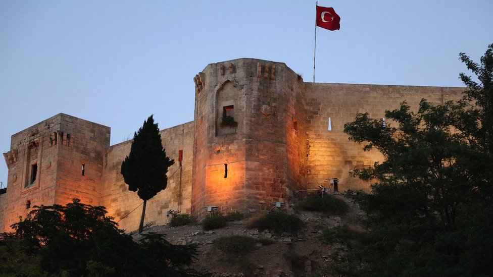 Castelo de Gaziantep, no distrito histórico da cidade de Gaziantep, no sudeste da Turquia, em 11 de agosto de 2022