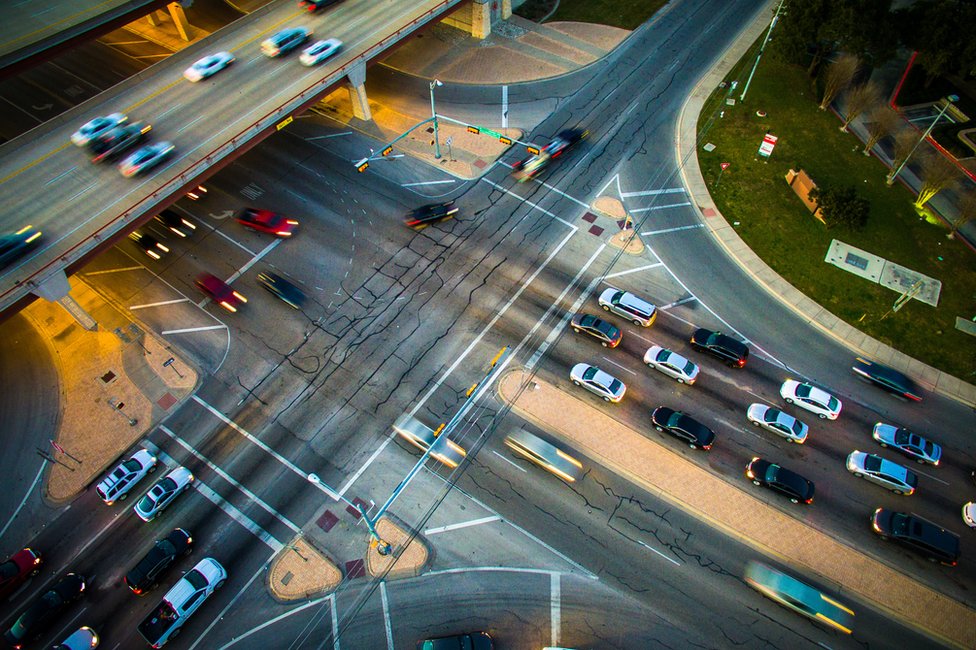 Intersection in Austin, Texas