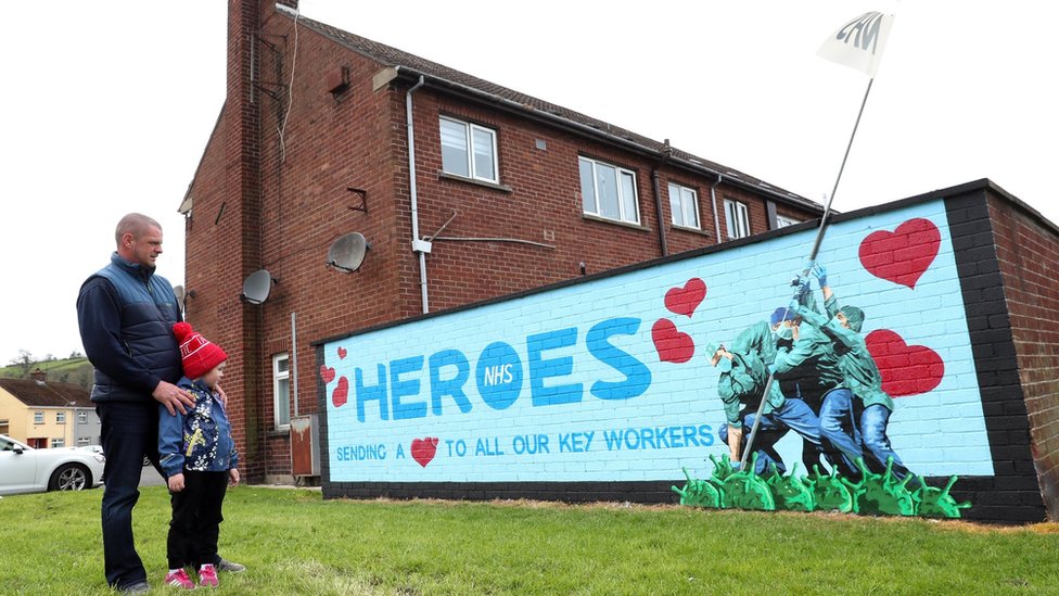 Coronavirus The new 'heroes' on Northern Ireland's walls BBC News