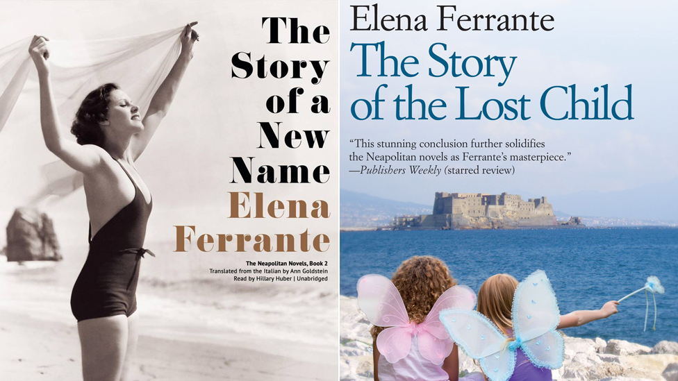Tapas de dos de las novelas de Ferrante