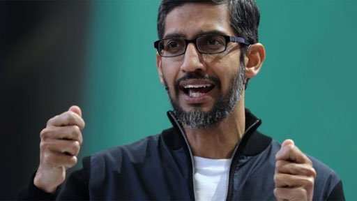 El director ejecutivo de Google, Sundar Pichai, dijo que el mensaje "resalta estereotipos de género dañinos en el lugar de trabajo". Director ejecutivo de Google, Sundar Pichai