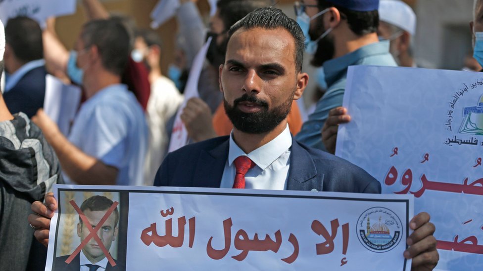 من مظاهرة مناهضة لماكرون في باكستان