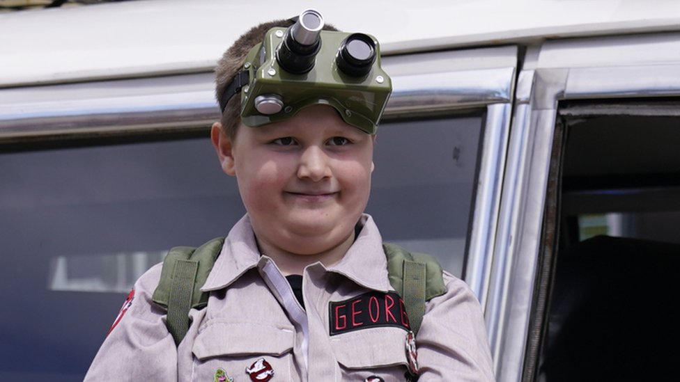 Ghostbusters superfan, 8, with heart condition, enjoys dream day out in  Leeds