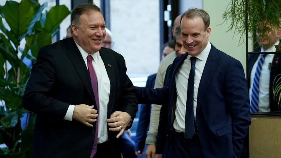Mike Pompeo and Dominic Raab