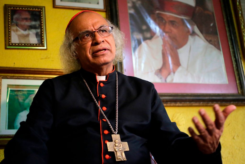 El cardenal Brenes, máxima autoridad católica en Nicaragua