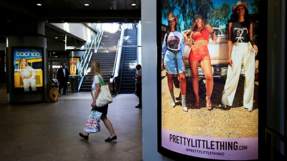 Billboards for Boohoo and Pretty Little Thing