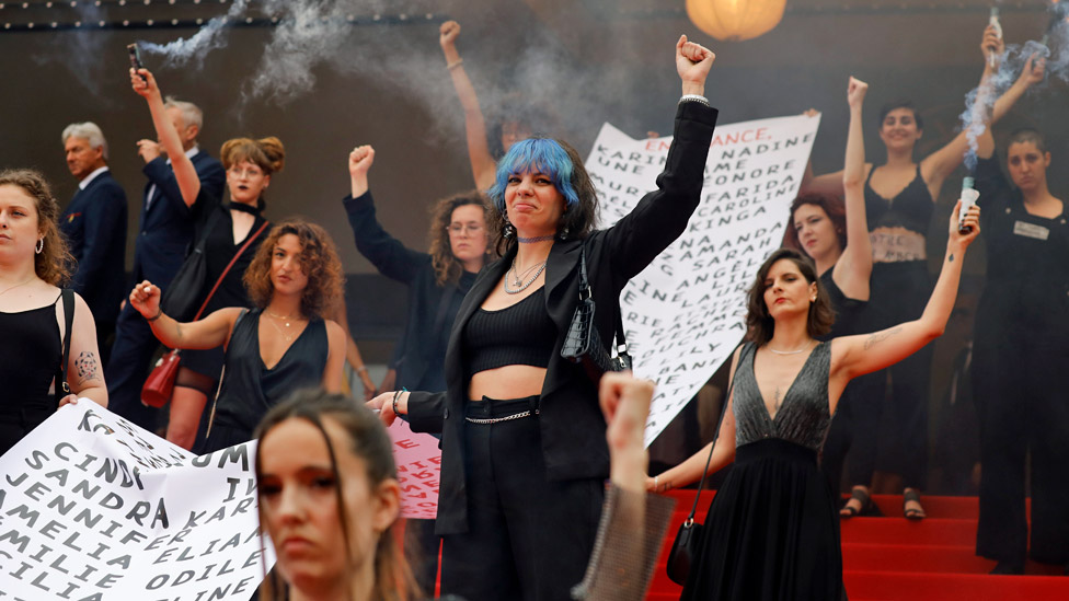 Activists on the Cannes red carpet