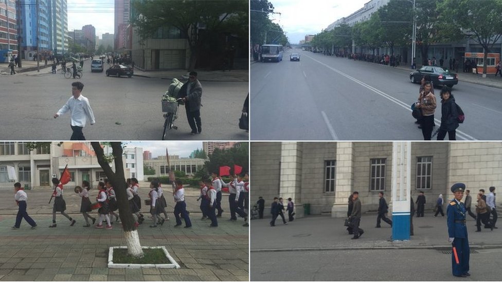 Четыре снимка жизни в Пхеньяне, сделанные журналистом BBC Джоном Судвортом, май 2016 г.