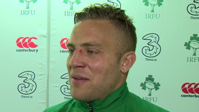 Fly-half Ian Madigan set up the two late Ireland tries which ensured their 28-22 World Cup warm-up win over Scotland