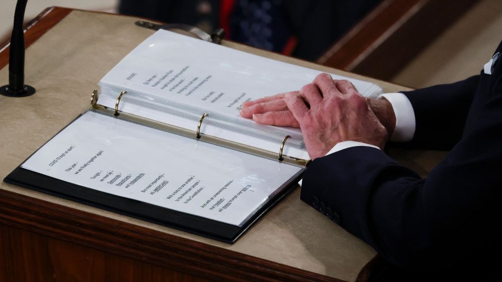 A look at President Joe Biden's State of the Union speech in 2022