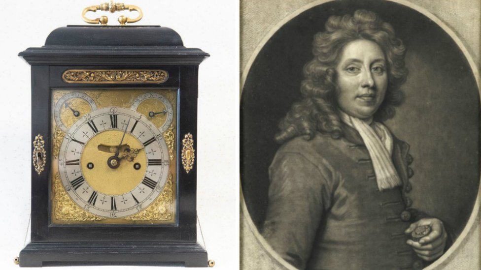 A 300-year-old clock found on Derbyshire estate sells for £230k