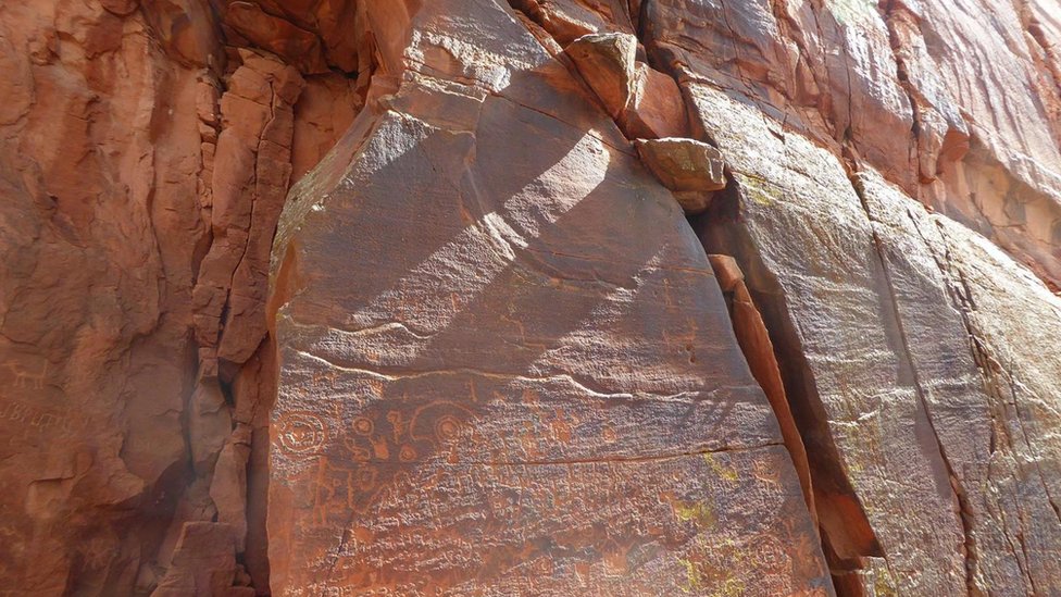 Las piedras del Parque Nacional de Coconino indican con exactitud la llegada de una nueva estación del año. Rocas incrustadas en una grieta