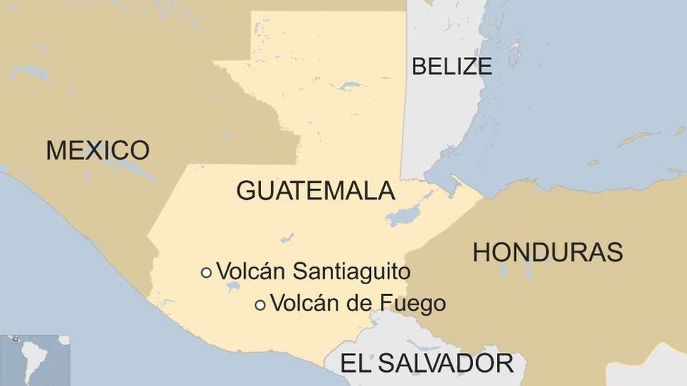 Mapa Santiaguito