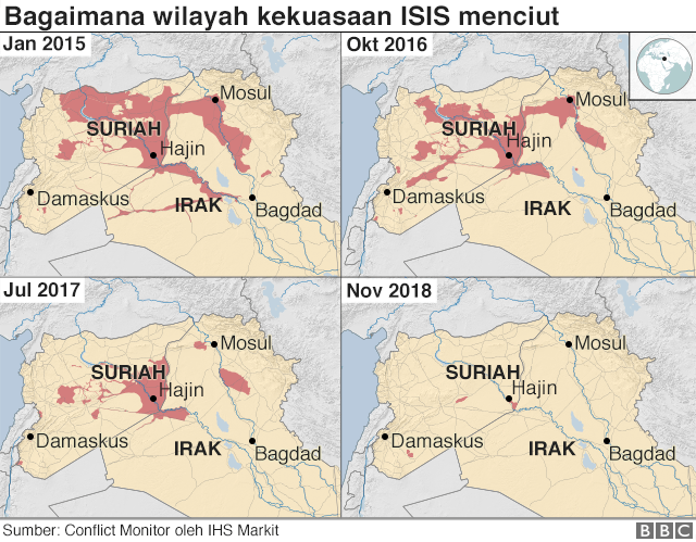 peta kekuasaan ISIS