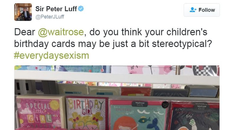 Greetings Cards For Children Show Damaging Stereotypes Bbc News