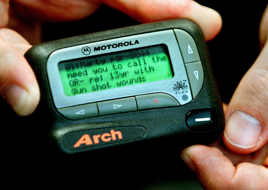 Un localizador de Motorola