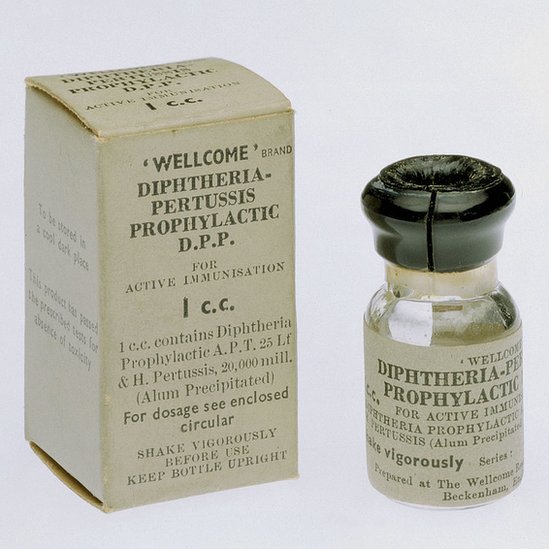 Vacina contra difteria e tosse convulsa (coqueluche), 1952