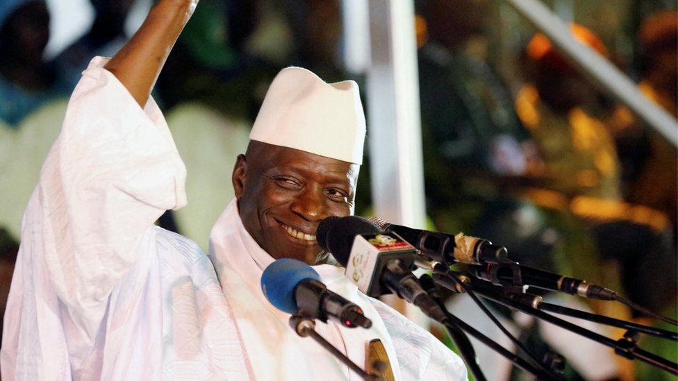Бывший президент Гамбии Яхья Джамме, - ноябрь 2016 г.