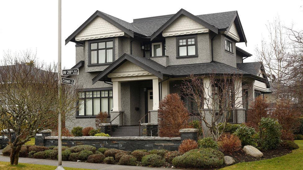 House in Vancouver of the family of Meng Wanzhou, Huawei CFO