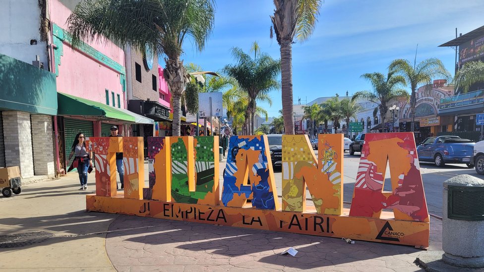 Cartel de Tijuana, México.