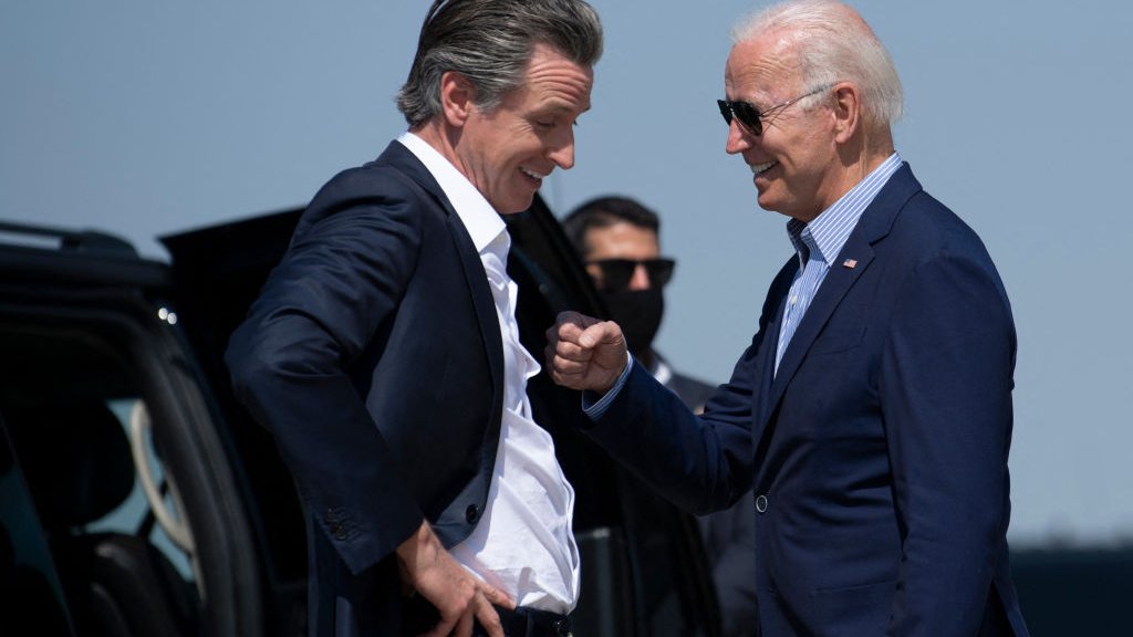 California recall election: Biden campaigns with Newsom