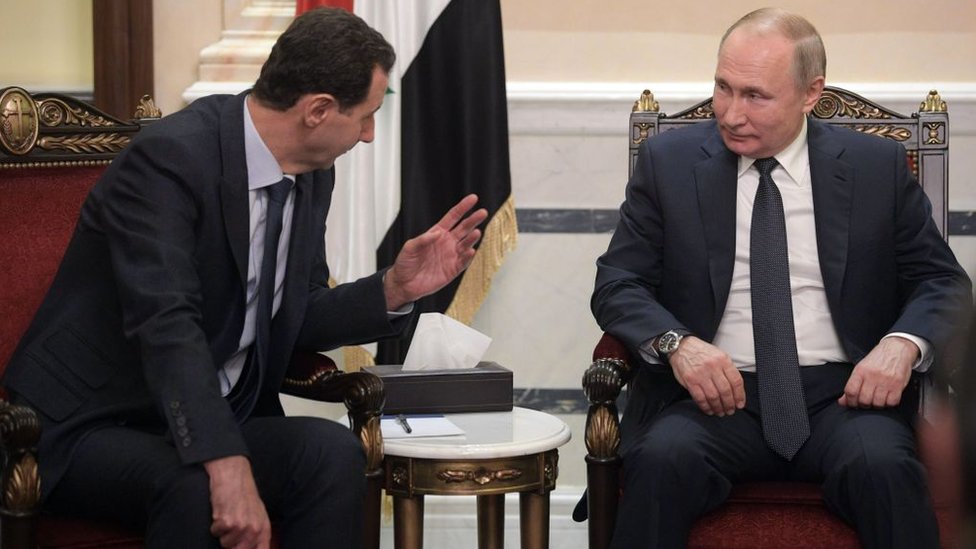 Bashar al Assad y Vladimir Putin