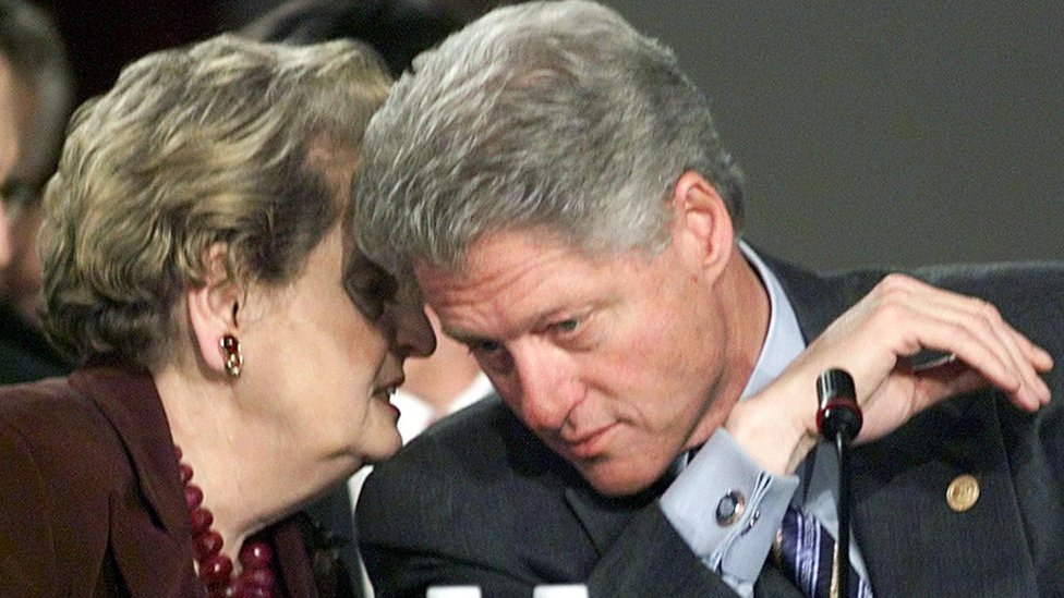 Madeleine Albright y Clinton