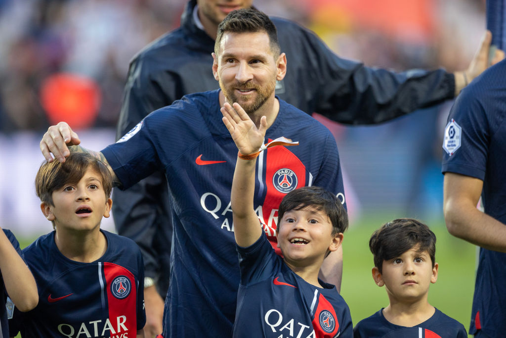 Messi y sus hijos: Thiago, Mateo y Ciro