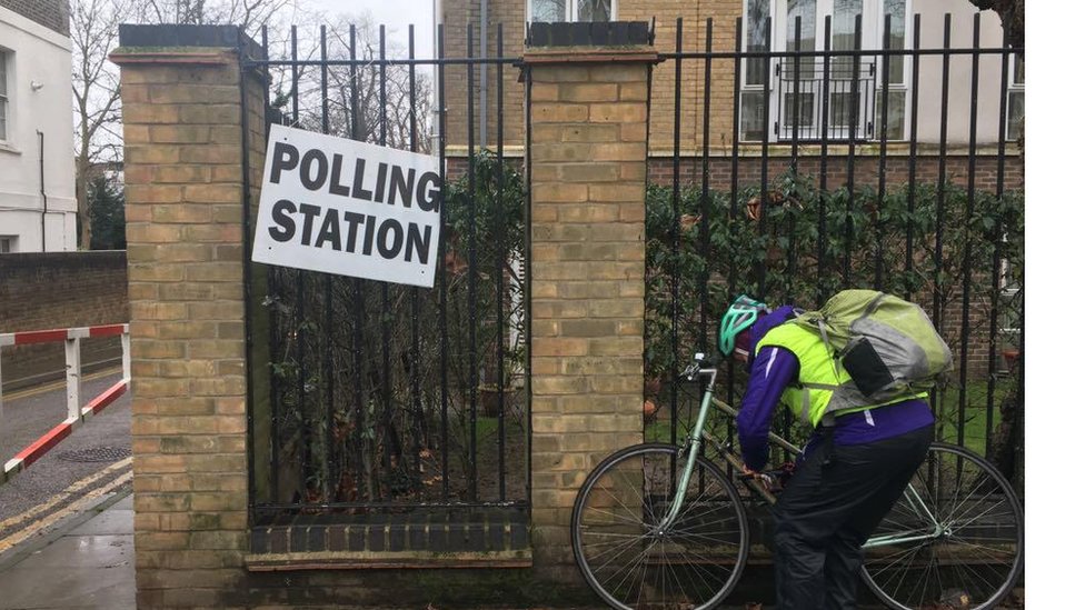 Glasačko mesto, London, decembar 2019.