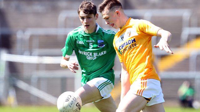 Action from Antrim's victory over Fermanagh in the Ulster minor championship