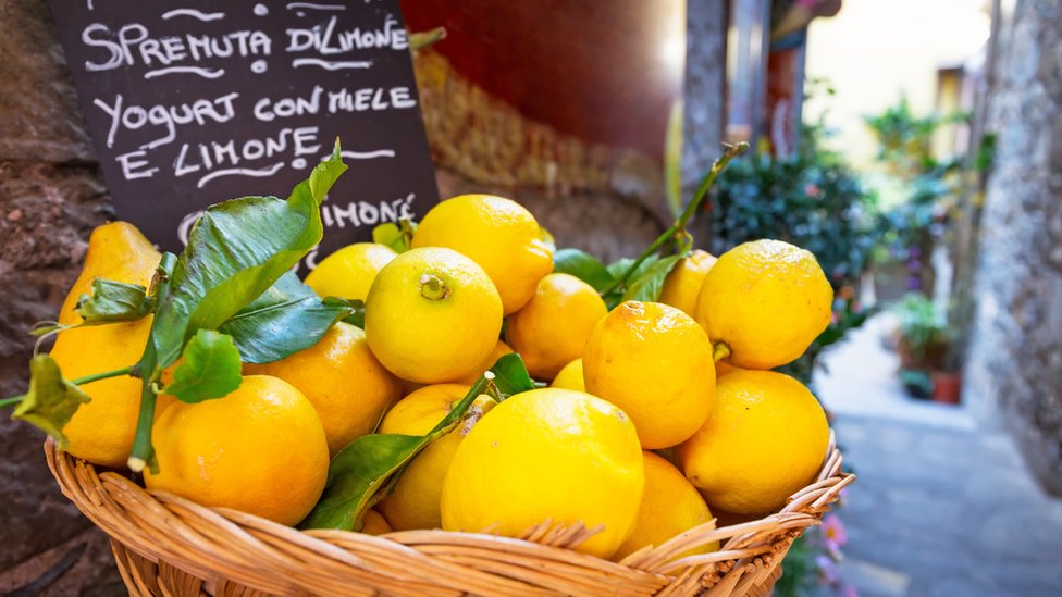 Quién lo hubiera pensado... limones a la venta en Sicilia