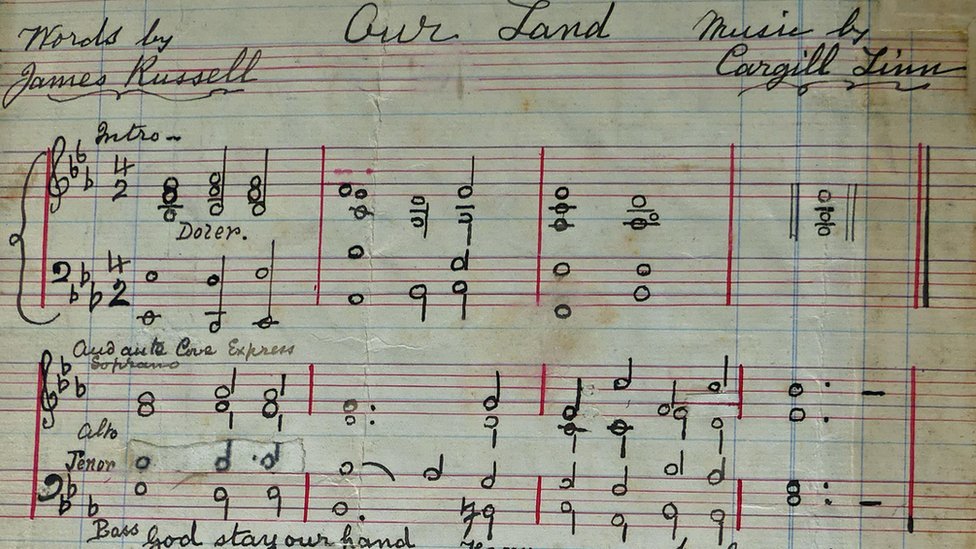 1909 partitura escrita a mano