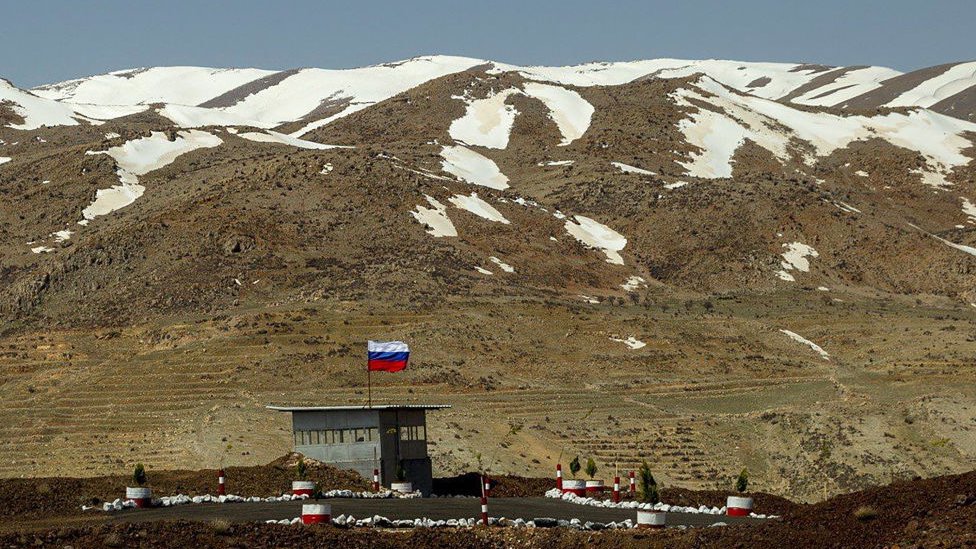 Golan Tepeleri'nde Rus askeri polisinin bir kışlası