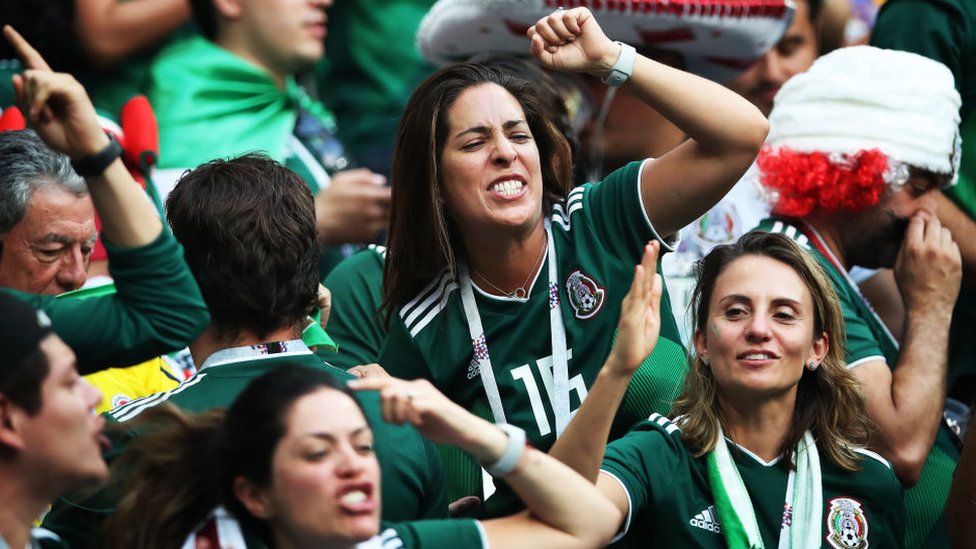 Aficionados de la selección de fútbol de México