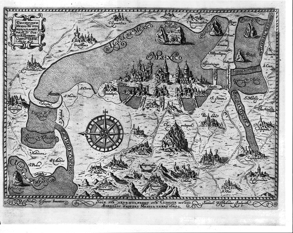 Mapa de Ciudad de México de 1618