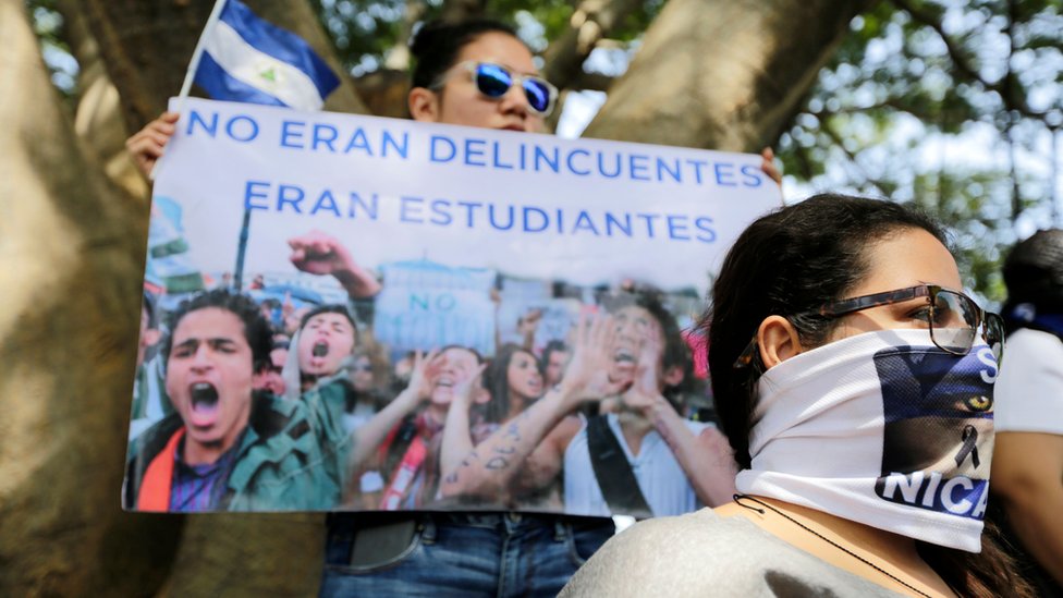 Protesta en Managua