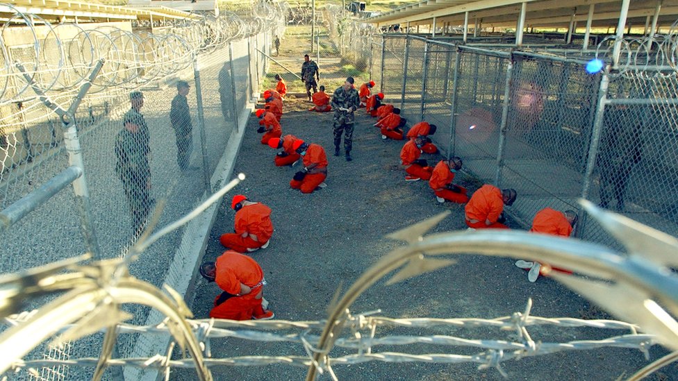 Detenidos en Guantánamo.