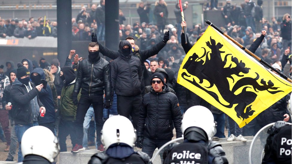 Протестувальники у Брюсселі