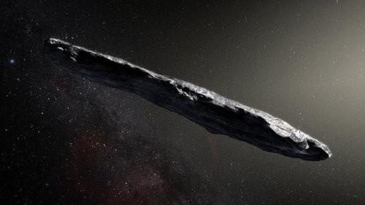 Ilustración de Oumuamua