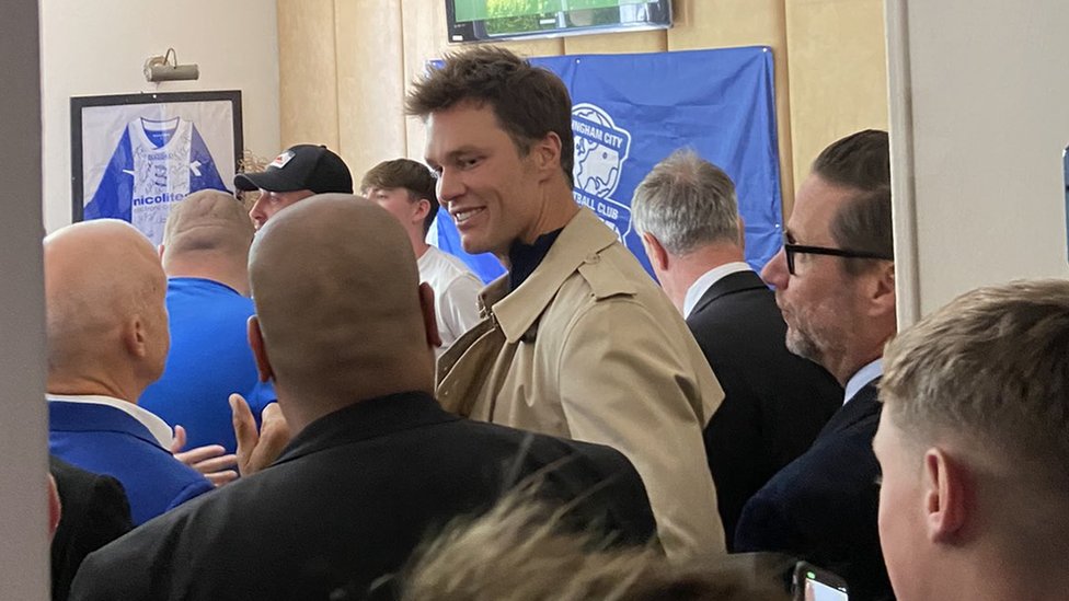 Tom Brady Greeted by Fans During First Appearance at UK Soccer Club He Now  Co-Owns