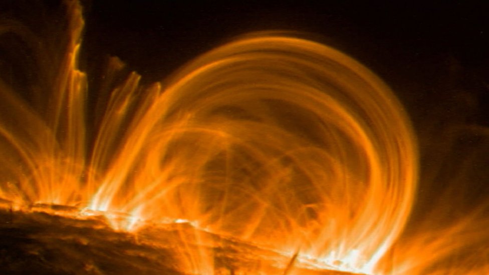 Durante su período activo, el Sol tiene más manchas y erupciones solares.