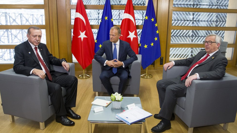 عندما زار أردوغان بروكسل لم يحدث شيء مماثل.