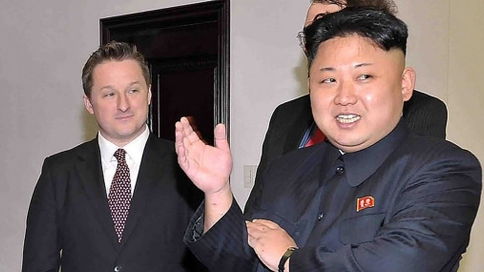 Michael Spavor se encontró con el líder de Corea del Norte, Kim Jong-un, durante una visita a Pyongyang en 2013.