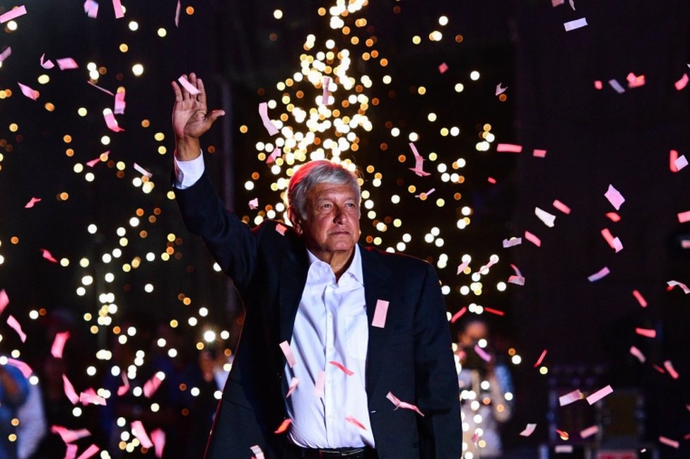 Andrés Manuel López Obrador, candidato puntero a la presidencia de México.