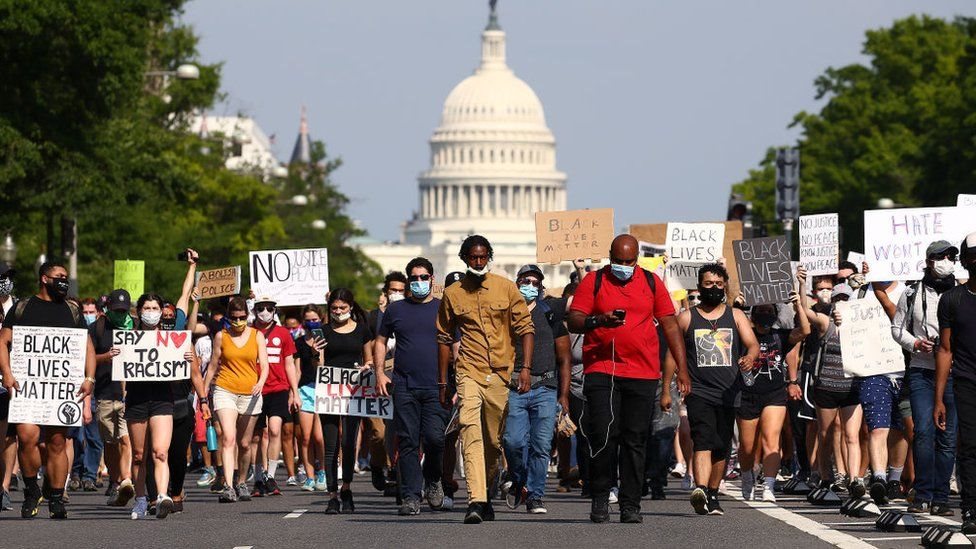 Protesta contra el racismo en EE.UU.